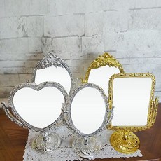 엔틱 거울 5종 화장거울 거울 선물 탁상거울 집들이, 엔틱하트거울