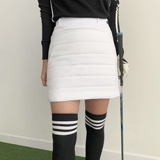 겨울 여성 골프웨어 누빔 패딩 골프스커트