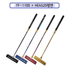 삼오 게이트볼스틱 2단 입문자용 TF-1100+HE-4520평면, 빨강, 파랑