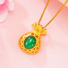 프렌드영 가볍게 사치한 옛적 법 24K 벽옥석 인싸템 라이브 티타늄금 액세서리 사금 화전옥 추락함