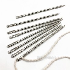 특수 이불바늘 재봉 봉제 마대자루 큰구멍 손 바느질 대형 바늘, 1. 10cm 두께2.3mm (1개), 1개