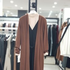 리스트 간절기 벨티드 오픈 롱 가디건