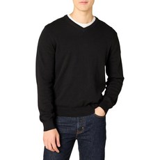 Amazon Essentials 남성용 면 가디건 스웨터 블랙 XL