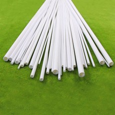 ABS03 40pcs 스티렌 ABS 라운드 파이프 라운드 튜브 모델 제작 풍경 500mm