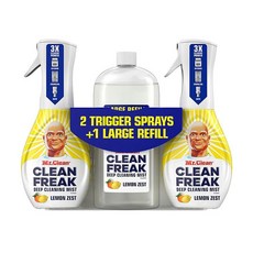 미스터클린 다목적 클리너 클린 프릭 스프레이 키트 레몬 제스트 3개입 미국 Mr Clean All Purpose Cleaner 1.86L