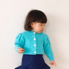 [여아가디건][당일발송]베이비슈.퍼프가디건 가을 겨울 아동가디건 여아 북유럽유아복