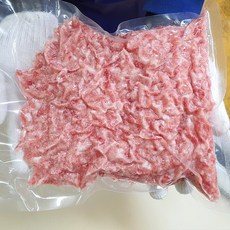 [바라던] 돼지고기 다짐육 1kg 대용량 한돈 뒷다리살 후지 돈민찌 식당용, 바라던 돼지고기 다짐육 1kg, 1개
