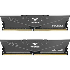 TEAMGROUP TForce Vulcan Z DDR4 16GB Kit 2x8GB 3200MHz PC425600 CL16 데스크탑 메모리 모듈 램 회색 TLZGD416G3200