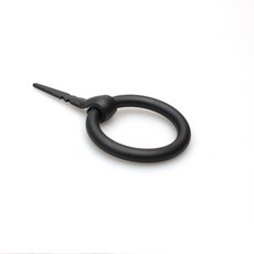 옛날흑외핀링고리손잡이6-28 블랙 70x9mm