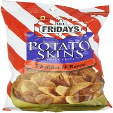 Poore Brothers Tgif Potato Skins Cheddar And Bacon Flavor 3-Ounces (Pack of 6) Poore Brothers Tgif, 1