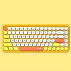 308i 블루투스 키보드 태블릿 노트북 가정용 사무용 여자 친구그램84 키폰 키보드, 새로운 노란색과 흰색, 노랑