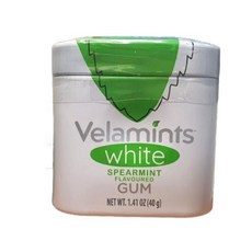 벨라민츠 슈가프리 화이트 스피어민트 껌, 40g, 1개