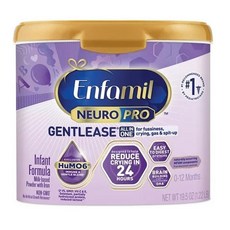 엔파밀 분유 뉴로프로 Gentlease 550g 1팩 Enfamil NeuroPro Gentlease Baby Formula Infant Formula, 1개