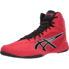 ASICS 남자 매트컨트롤 레슬링 슈즈 10M 클래식 레드/블랙 레슬링, 단일옵션