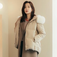 베스띠벨리 22F/W 퍼 후드 덕 다운 점퍼 BFH2623BE