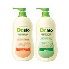 닥터아토 에센셜 모이스춰 로션 500ml + 워시 500ml 세트, 1세트