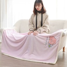 SKANDSALO 담요 두꺼운 담요 코랄 양털 담요 낮잠 사무실 작은 담요 다리 커버 단일 점심 휴식 퀼트