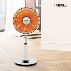 한솔일렉트로닉스 하이라이트 스탠드 선풍기형 전기히터, {"품목":"스탠드형 히터 ECH-H2508SK"}