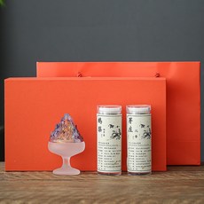 행운 향로 오색유리향훈로 앙증맞은 선의박산로 실내향로세트 향전타향도세트 선물세트, 01 빨강, 1개