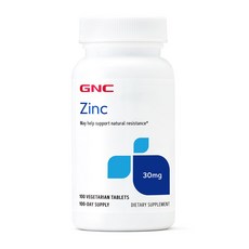 GNC 아연 30mg 100배지캡슐, 1개, 100정