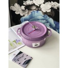 프랑스 스타우브 꼬꼬떼 STAUB LACOCOTTE 무쇠 냄비 주물 화이트 프랑스 양수, 퍼플 20cm