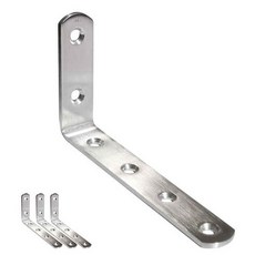 보강철물 스텐 L형 앵글 꺽쇠 125x75x19mm, 1개