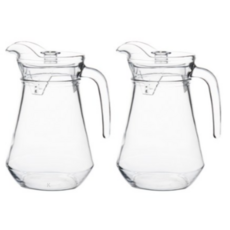 블룸엣홈 뉴 벨리 유리 워터 저그 2p, 1 COLOR, 1.3L, 2세트