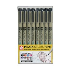 사쿠라 피그마 마이크론PN 8색세트