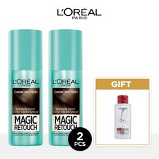 매직 리터치 새치 스프레이 75ml 1+1+본드리페어 트리트먼트 100ml, 블랙/다크브라운, 1개