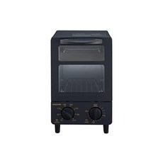 Koizumi Oven Toaster Fried Egg Tray Temp Control Timer Compact Black KOS-0601