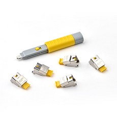 스마트키퍼 랜케이블락2 5P NC13PKYL 옐로우 베이직키1 + 락5 / 다용도 에코백 증정, 1개