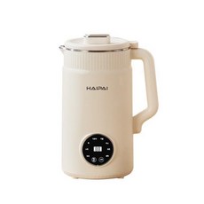 HAIPAI 미니 두유제조기 1.2L 원터치 대용량 자동세척 가열 두유제조기 보온 저소음 가정용 믹서 메이커 건강식, HP-DJ12