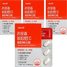 리포좀 비타민c 비타부스트 비타민d 아연 식약처 HACCP 인증, 4개, 30정