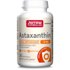 재로우 아스타잔틴 12mg 소프트젤 글루텐 프리, 1개, 30정