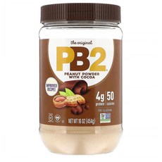 PB2 Peanut Powder With Cocoa 피넛 파우더 코코아 453g, 1개