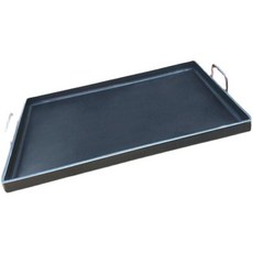 구이용 무쇠 철판 소시지 상업용 세트 가게 전 그릴, 길이40cm폭28cm두께6mm철원색, 1개