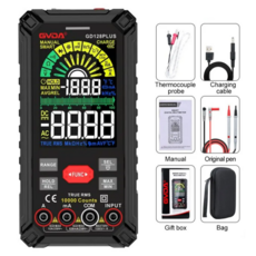 멀티 디지털 미터기 GVDA 스마트 충전식 자동 범위 DMM 전압계 True RMS DC AC 전압, 1.GD128PLUS