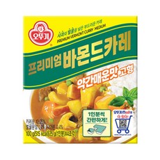프리미엄바몬드카레 고형 약간매운맛 100G, 1개