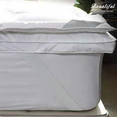 [바운티풀] 특급호텔침구 이중구조 구스토퍼매트리스 슈퍼싱글(SS), 선택:호텔 구스 토퍼 4200g_슈퍼싱글(SS)
