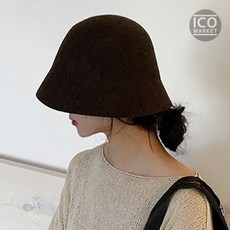 심플 모직 울버킷햇 울모자 울 벙거지 클로쉐햇 승마 여성 겨울모자 겨울벙거지 여행모자