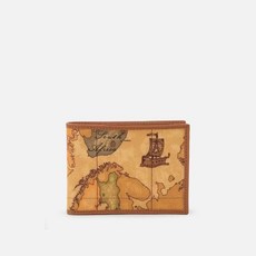 Prima Classe Large leather wallet in Geo Classic print 01EBV5W11660000010