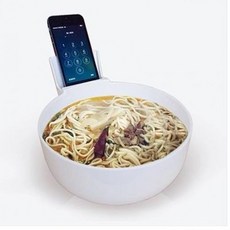 남다름 핫신상 엽기적인 창의 라면식기 국그릇 게으름 라면그릇 핸드폰 거치 2개묶음, 현재상품선택