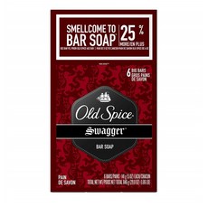 Old Spice 올드 스파이스 바 솝 6개입 1박스 스웨거 Red Zone Swagger Scent Bar Soap Pack Of 6-29.8 Oz, 1set