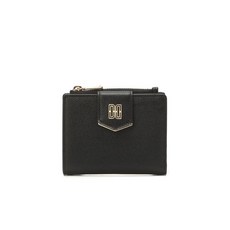 닥스 악세서리 여성 19FW [KARA]블랙 DD로고 가죽 탑지퍼 반지갑 WCWA9F385BK