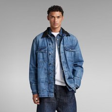 G-STAR RAW UNISEX CHORE EVERGREEN JACKET D23019-D301-D895 Faded Waterfront