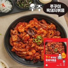 우주 쭈꾸미 흑돼지 볶음 300g(5팩) 쭈삼 양념쭈꾸미 캠핑 간편조리 밀키트 주꾸미, 5개, 300g
