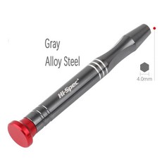 정밀 드라이버 합금강 볼트 핸들 4mm 래칫 아연 스크루 미니 비트 마그네틱 홀더, Grey