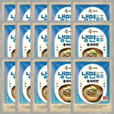 CJ 깊고 시원한 냉면 육수 동치미맛 (1인분) x15개, 300g, 15개