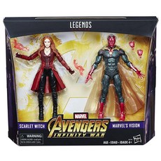 Hasbro 마블 레전드 Toys R Us 독점 어벤져스 인피니티 워 2팩 비전과 스칼렛 위치 핫템 잇템