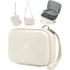 K&F 컨셉 디지털 카메라 케이스 보호 가방 코닥 픽프로/캐논 파워샷/캐논 아이비 미니/캐논 2 미니 여행용, 04-Beige, 1개